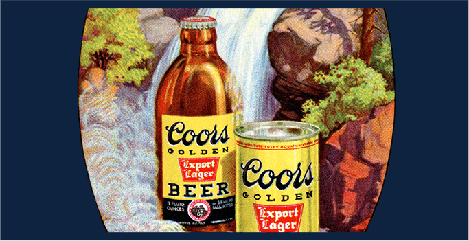 Coors Golden Export Larger Rabbit falls